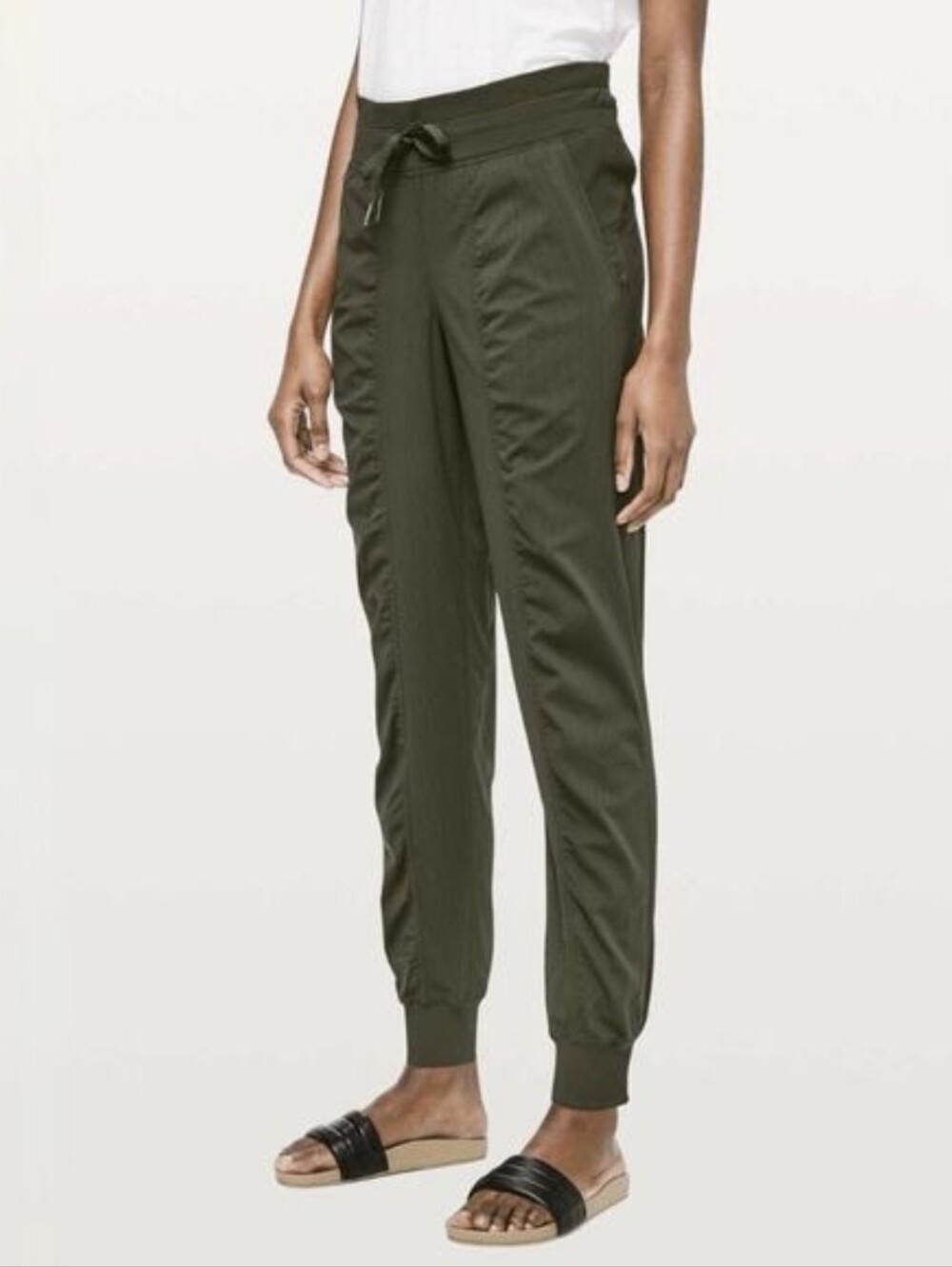 VGUC Lululemon Dance Studio Jogger 29" Olive Green Size 4
